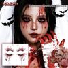 Halloween Waterproof Bloodshot Vein Tattoo Stickers for Party and Role-playing