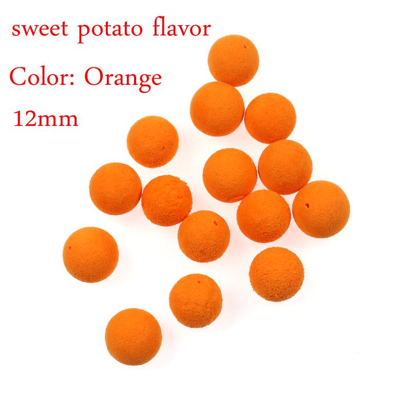 15PCS/30PCS 12mm Carp Fishing Pop Ups Boilies Baits Corn Apple Strawberry Sweet Potato Flavor Carping Bait