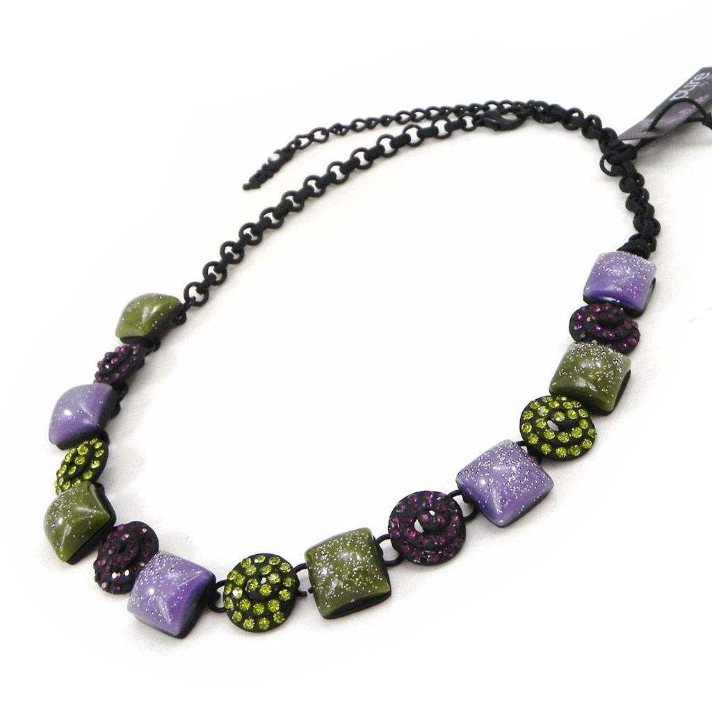 NOA [I2177] - Дизайнерское колье "Sissi" фиолетово-зеленый