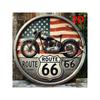 Винтажный металлический настенный знак Route 66 Декор для бара
