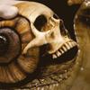 Хэллоуин Скульптура Черепа улитки Готическая Декоративная Статуя Фигурка для Патио Поделки Домашнее Бионическое Животное Садовое Украшение Поделки