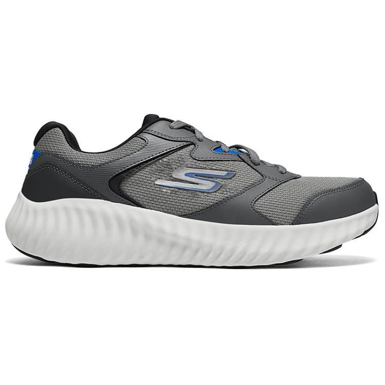 Skechers Идите с комфортом Синтетическая кожа Прочные Низкие Беговые Кроссовки Мужские кроссовки Серый 220383-GRY