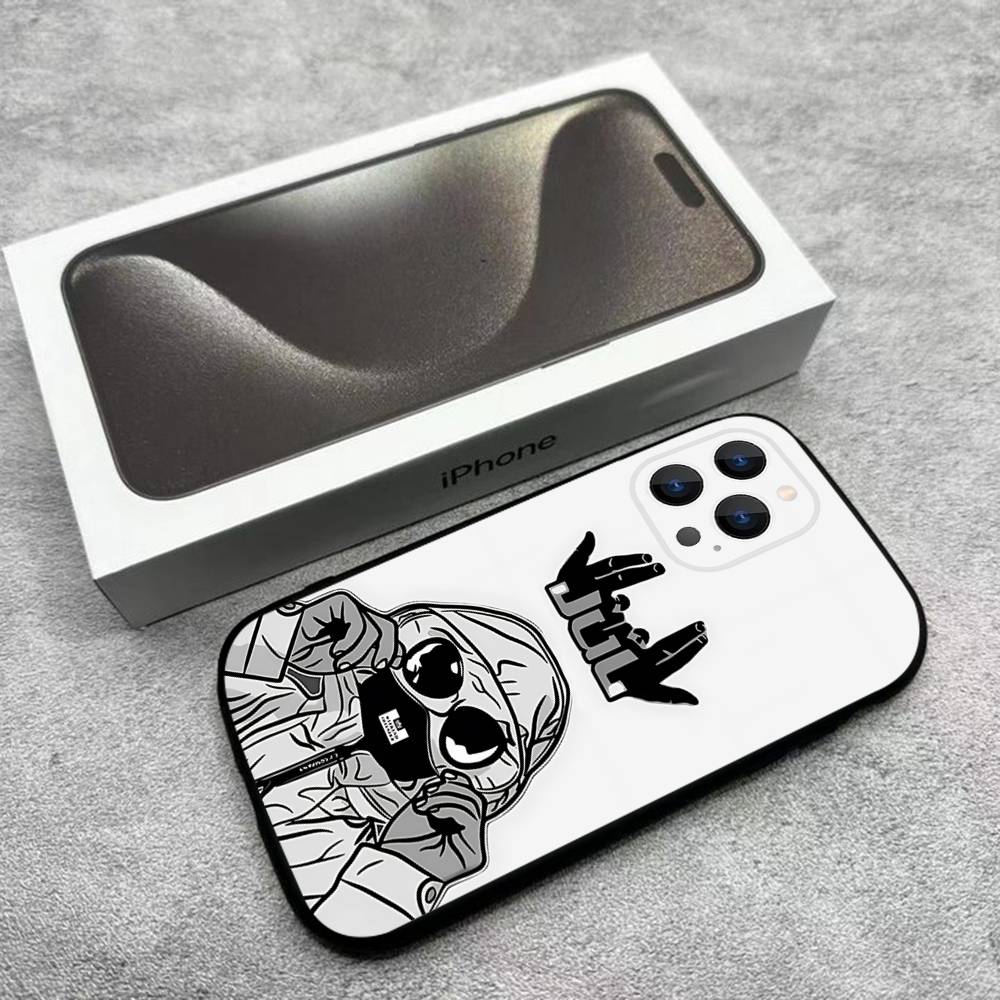 Rapper J-JUL Phone Case For iPhone 17,16,15,14,13,12,Pro,Max,Plus,E,SE4,Air,Mini Black Soft Box