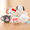 Для керамических кружек Sanrio с 3D рельефным дизайном, стаканов для воды My Melody, Cinnamoroll, кружек для кофе с молоком, для домашнего завтрака, стаканов для сока, в качестве подарков