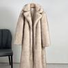 Autumn Winter Women's Lengthened Imitation Suit Collar Coat Coat Fur Fur Coat