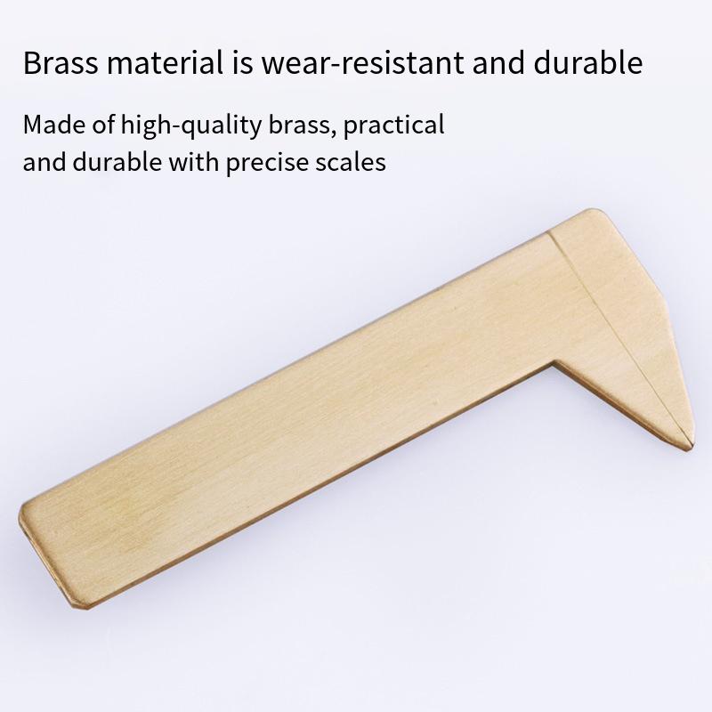 1PC 0-80 Double Scale Brass Caliper, Pointed Mouth Model, Wenwan Vernier Caliper, Mini Brass Caliper