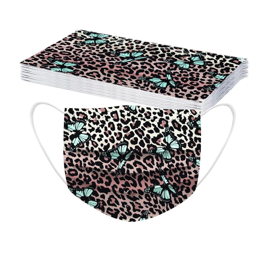 10PCS Adult's Mask Paisley Print Disposable Face Mask Industrial 3Ply Ear Loop