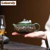230 мл Винтажные Исинские Чайники из Фиолетовой Глины Ручной Работы Чайник Хан Цзян Сырая Руда Зеленая Глина Чайный Набор Цзыша Посуда Подарок
