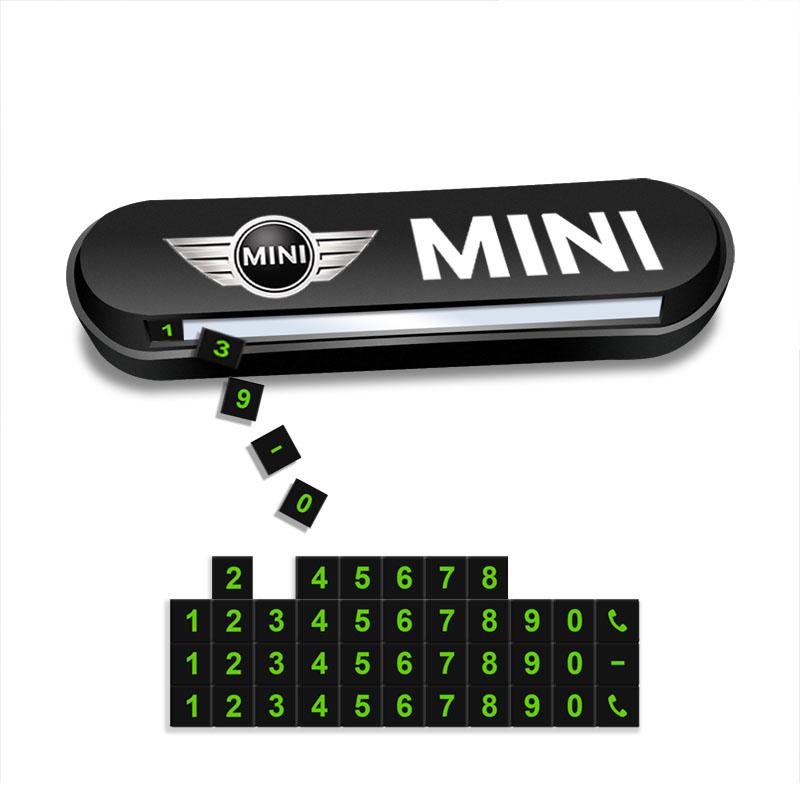 1 шт. Временная парковочная карточка для автомобиля, табличка, значок, стайлинг автомобиля для BMW Mini Cooper F54 F55 F56 R56 R60 SONE Roadster Clubman Coupe