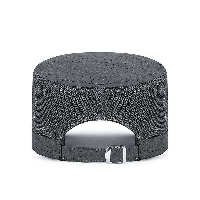 Быстросохнущая кепка с плоским верхом для мужчин Весна и лето Защита от солнца Дышащая Универсальная для улицы Рыбалка Бейсболка