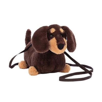 Jellycat Серия 'Собаки' Отто Такса Рюкзак-Кукла Плюшевая Кукла Высота 16 см