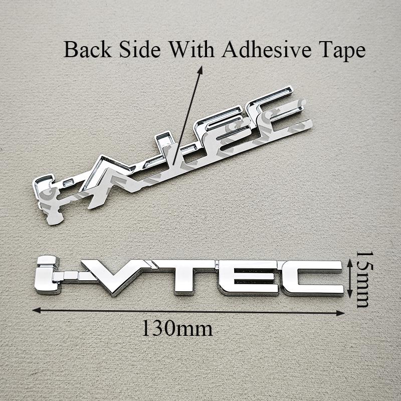 3D Metal i-IVTEC Logo Emblem Badge Decals Car Sticker For Honda City cb400 i-VTEC vfr800 Civic Accord Odyssey Spirior CRV SUV akp256