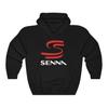 Ayrton Senna Logo Brazilian Racing Legend Black Hoodie Sweatshirt Size S to 3XL