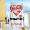 Eintracht Frankfurt Personalized Text Beach Towel High Absorbency Quickdry Portable For Swimmingbeachcamping Travel Beach Accessoriesgym