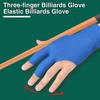1Pc Billiards Glove Soft Breathable High Elastic Non-Slip Left-hand Three Finger Billiard Pool Glove Sports Supplies