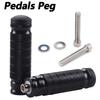 Universal 8mm Foot Pegs Pedals Peg CNC Aluminum Install Bolts Motorcycle Rearsets Footrest Footpegs
