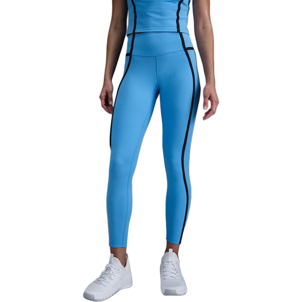 Nike Леггинсы женские с высокой посадкой, облегающие, с эластичной талией, длиной до щиколотки, синие HJ1137-412