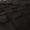 Solid 3D Pinch Pleat Tufted Bedding Set Duvet Cover With Pillowcases For Bedroom Home Decor