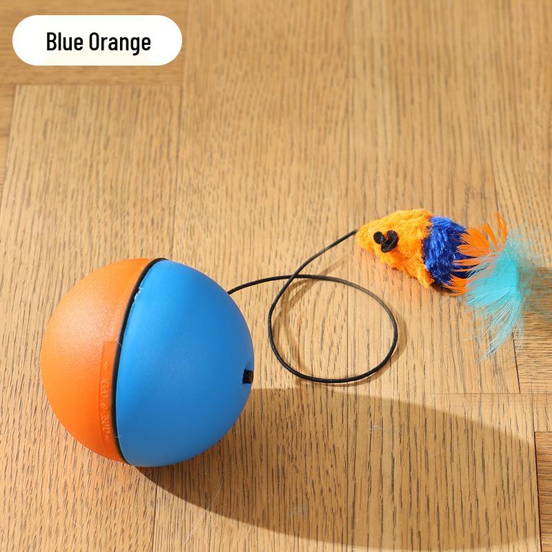 Smart Interactive Cat Toy Ball: Automatic, Bite & Scratch Resistant, Self-Play Boredom Relief with Mouse Design