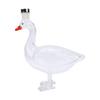 300ML Swan Whiskey Decanter Eye Catching Clear 3D Goose Whiskey Bottle For Wedding Family Gathering Bar Transparent Grey