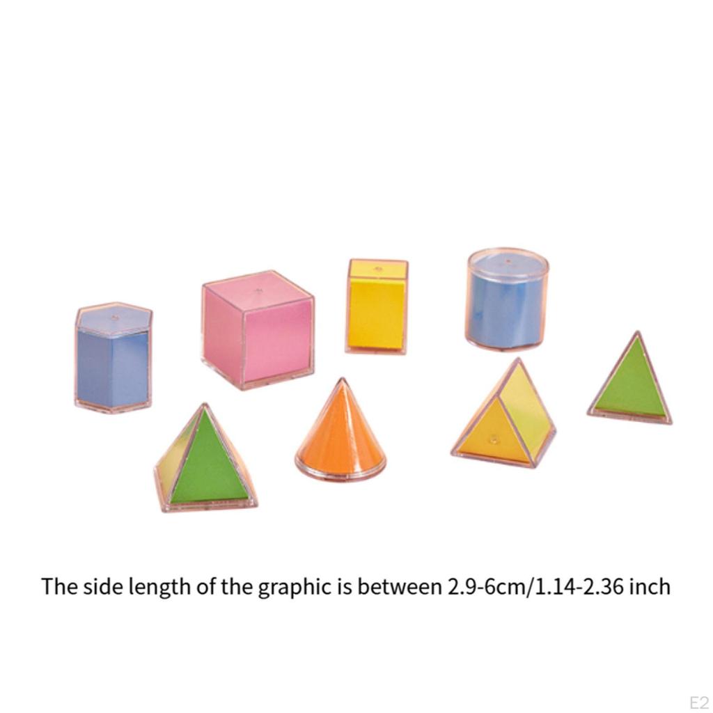 3D геометрические тела Ранняя математика Манипулятивные обучающие игрушки Формы Блоки для мальчиков и девочек