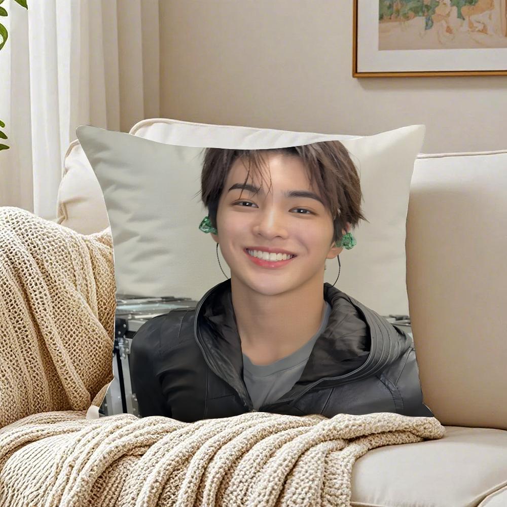 Person KPop CCORTIS KKEONHO Cushion Cover Pillowcase Antidustmite living Room Sofa Decor Cushion Room