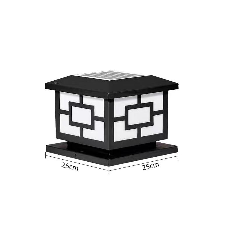 Солнечный светильник-колонна, уличный светильник для сада, настенный светильник для сада на вилле, водонепроницаемый светильник-колонна для ворот