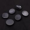 Черная круглая матовая пуговица из смолы для тренча, брюк, пуговиц для шерстяного пальто