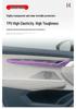 Zeekr 001 Smoked Headlight Film, Transparent Interior & Taillight Film, TPU Dashboard Screen Protector, Wear-Resistant