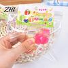 Durable Sensory Stress Ball Crystal Ice Jelly Squeeze Toy TPR Soft Fruit Reliever Random Color Cube Mud Texture Fidget for Party Game Relaxation Tool
