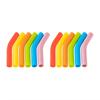 12pcs Silicone Metal Straws Tips Cover Curved Straw Cover Cup  Accessories Straw Topper  Party