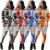 Danmo 2 Piece Set Women Fitness Sweatsuit Zipper Up Sweatshirt + Jogger Pants Set Tracksuit Vintage Outfits Plus Size