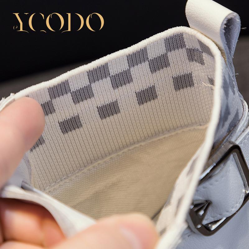 Женские весенне-осенние кожаные модные повседневные ботинки