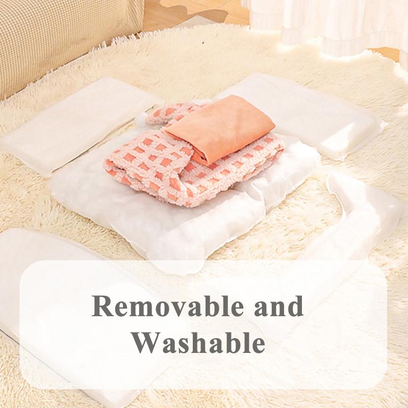 Зимняя теплая кровать для кошек, мягкая плюшевая кошачья кроватка, симпатичная кровать для кошек, съемный кошачий диван, утолщенная кровать для сна для кошек, товары для животных