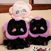 Animal Flower Loop Cat Plush Toy Purple Cartoon Flower Cat Doll Kitten Stuffed Doll Children
