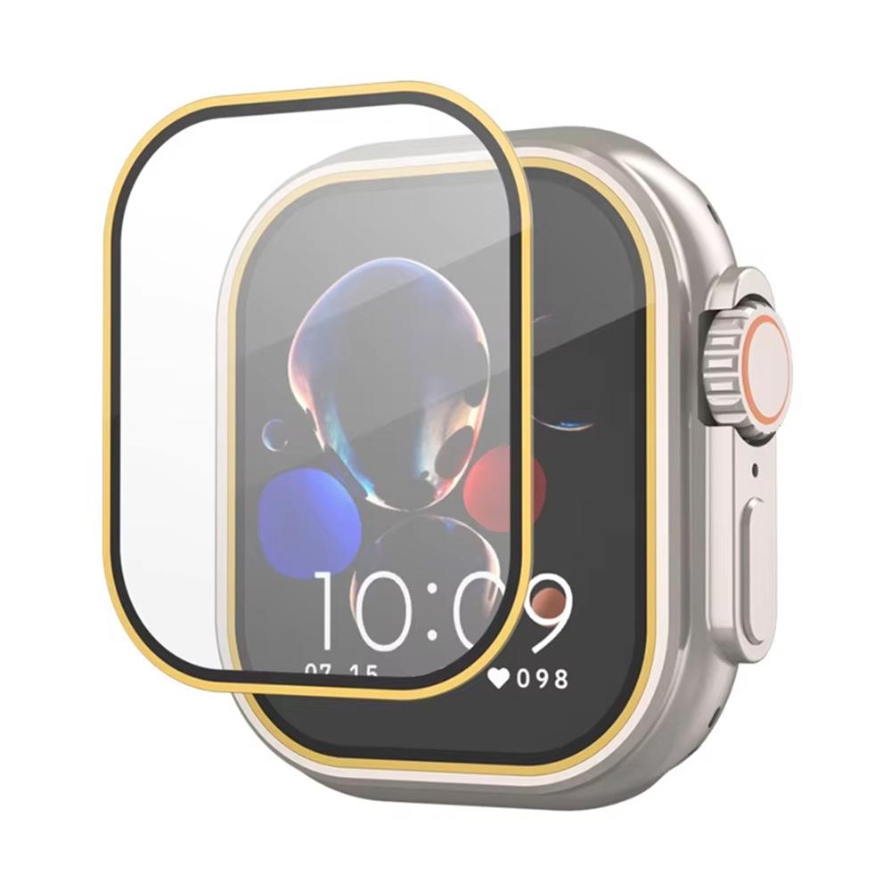 Защитное стекло с рамкой из титанового сплава для Apple Watch Ultra 49 мм (iWatch 8)
