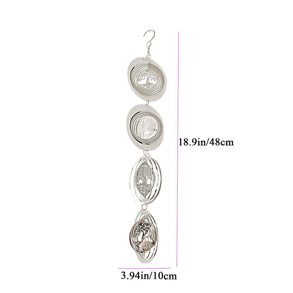 Three-dimensional Shiny Windmill Wind Spinner Outdoor Garden Home Decoration Wind Chimes Ornaments