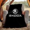 Skoda Flannel Blanket Soft Warm All-Season Throw, Design for Camping, Car Travel, Hiking Sofa, Bed, Office Perfect Gift for Parties