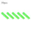 50Pcs Portable Plastic Bow Arrow Nock Insert Tail Archery Accessory for 6mm Shaftmentgreen