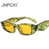 Новые Популярные Модные Многоугольные Женские Солнцезащитные Очки Кошачий Глаз Винтажный Дизайнерский Бренд Зеленые Желтые Мужские Солнцезащитные Очки Оттенки UV400