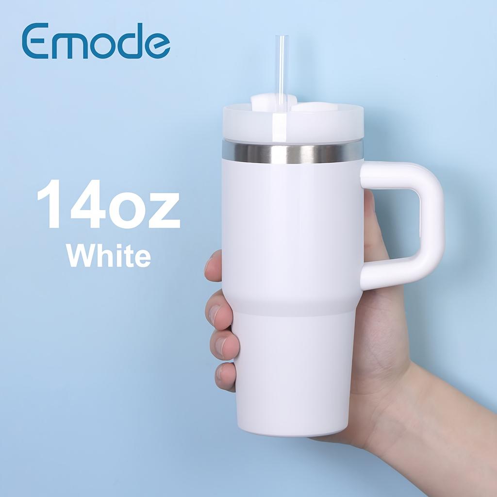 Изолированная кружка из нержавеющей стали на 14 унций с крышкой и трубочкой — не содержит бисфенол А, ударопрочная, отлично подходит для любого времени года — идеальный подарок на день рождения, Хэллоуин