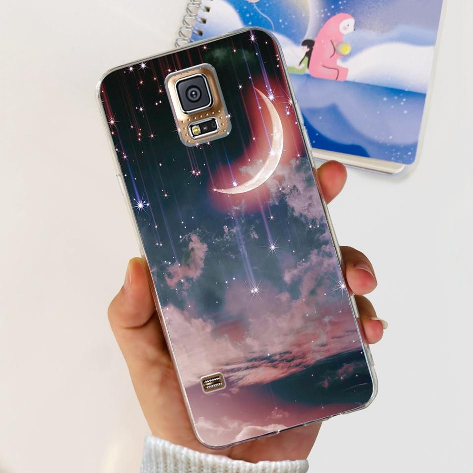 For Samsung S5 Case Cute Cartoon Soft Silicone Phone Back Cover For Samsung Galaxy S5 S 5 i9600 TPU Bumper on Galaxy S5 Neo Capa