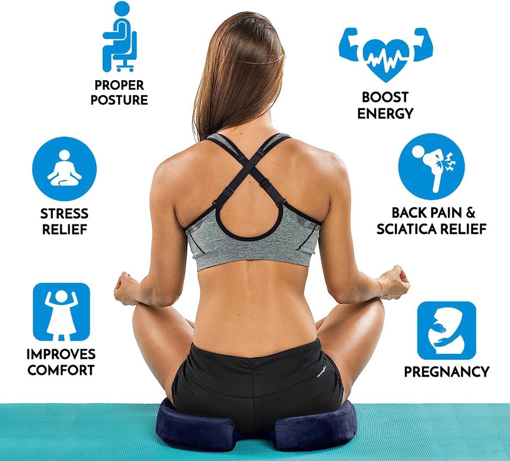 Гелевая подушка Нескользящий гель и пена с эффектом памяти Подушка для копчика Подушка для офисного кресла Подушка для автомобиля Сидячий артефакт