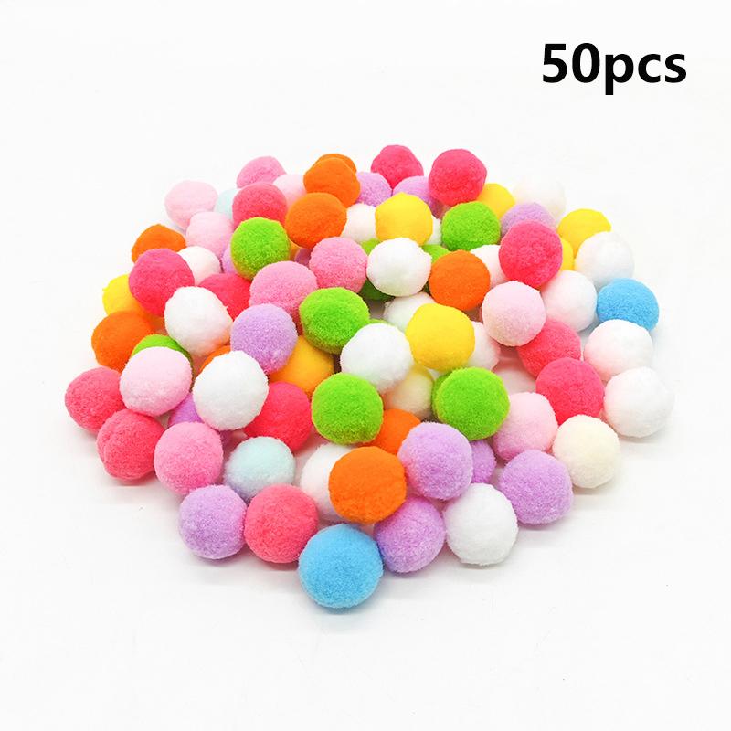 1Set Funny Cat Toys Interactive Toys Gun Plush Ball Launches High Bounce Ball Creative Kittens Mini Pompoms Pet Supplies
