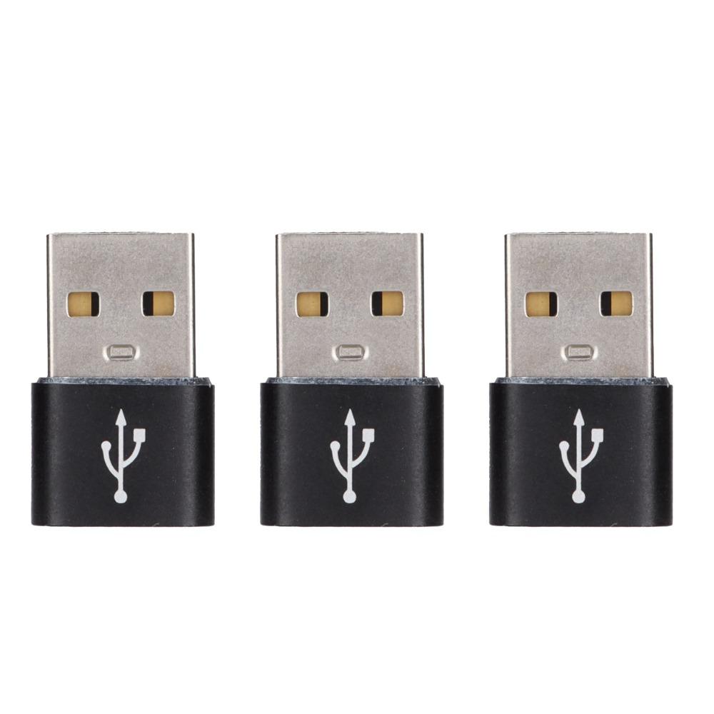 3PCS U Disk Adapter USB to TypeC Adapter USB C Female to USB Male Adapter  Computer Use
