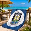 Auck-land Football Club Printed Microfiber Beach Towel, Soft And Absorbent, Quick-Dry, Ideal for Summer Travel, Beach Essential, Swimming Pool