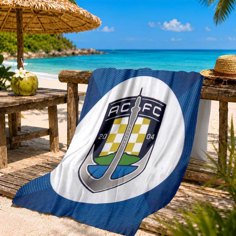 Auck-land Football Club Printed Microfiber Beach Towel, Soft And Absorbent, Quick-Dry, Ideal for Summer Travel, Beach Essential, Swimming Pool