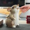 Милая копилка-мышь, банка для детских сбережений, настольное украшение, креативная скульптура животного из смолы, эстетичный декор для комнаты