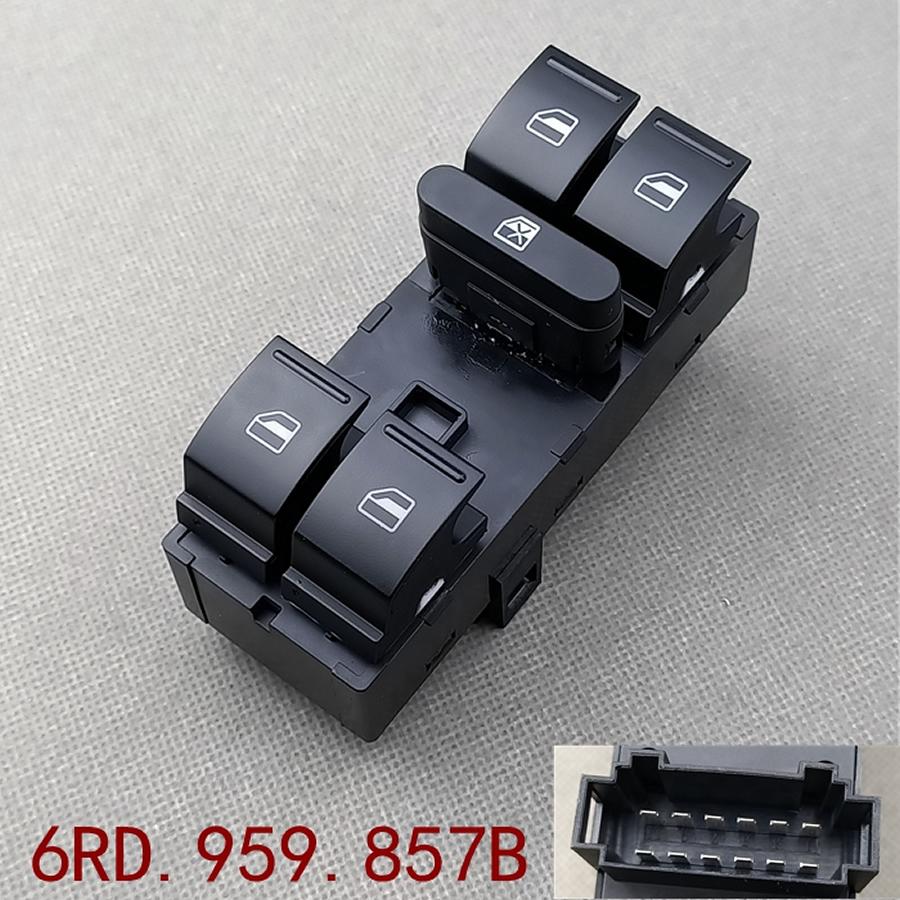 Для Skoda Fabia 2011-2014 общий переключатель подъема оконного стекла, переключатель подъемника окна, центральный переключатель, передний, задний, левый и правый