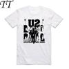 Asian Size Men Women Printing Rock Band U2 T-shirt Summer Casual O-Neck Short Sleeves Polyester T-shirt HCP4113